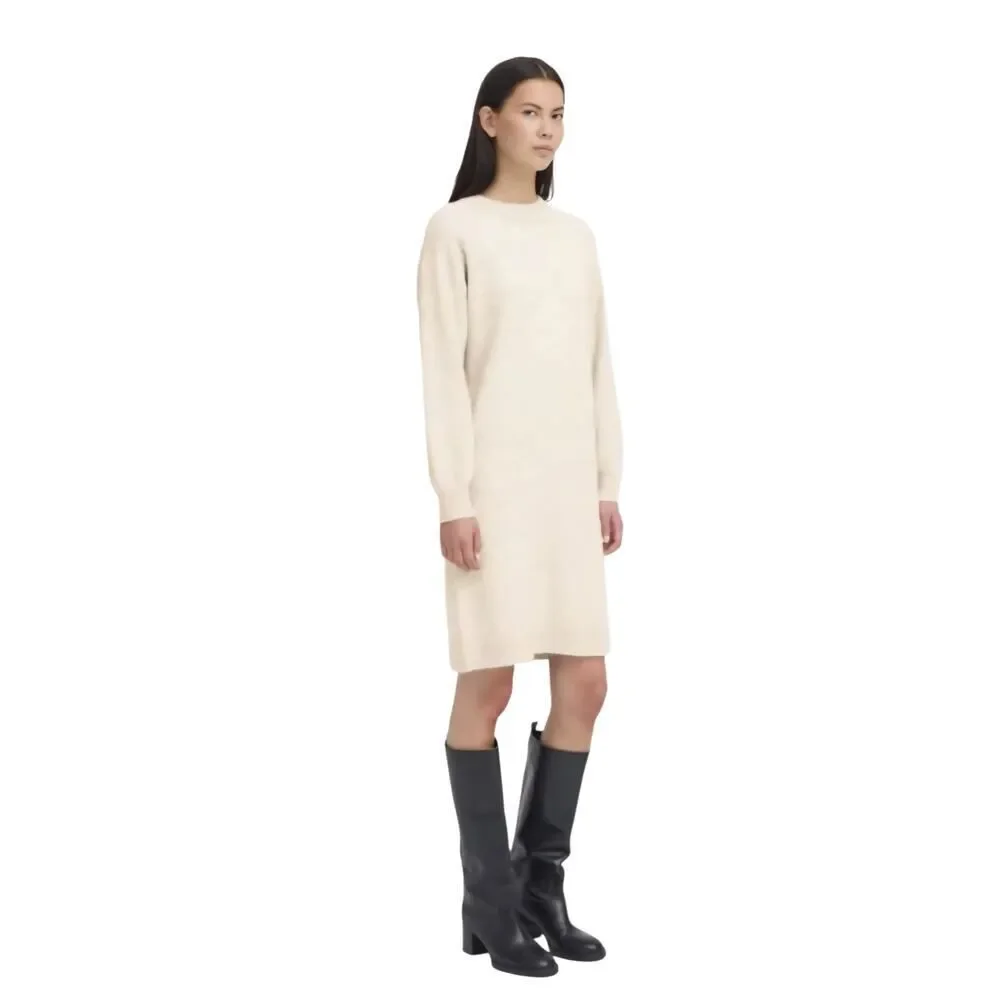 Ichi IHASDIS Fall 2025 Release Knit Dress, Size Small, Color Oatmeal